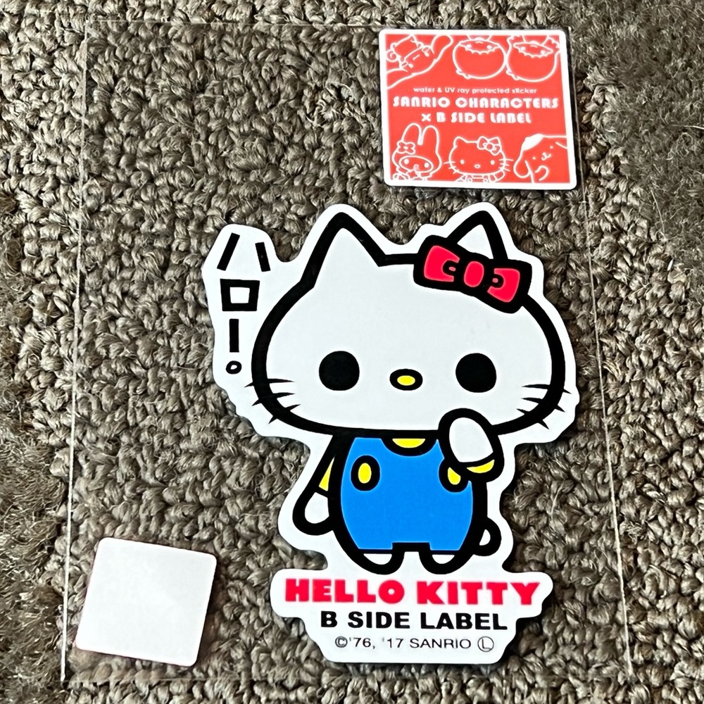 Hello Kitty B-Side Label Sticker Water & UV Ray Protected Official Sanrio Kawaii